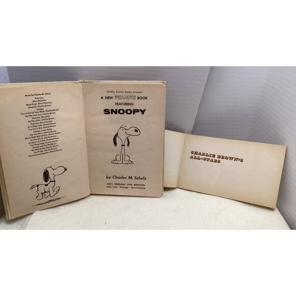 Vintage "Snoopy" & "Charlie Browns All-Stars" Books By Charles M. Schulz - Picture 4 of 6